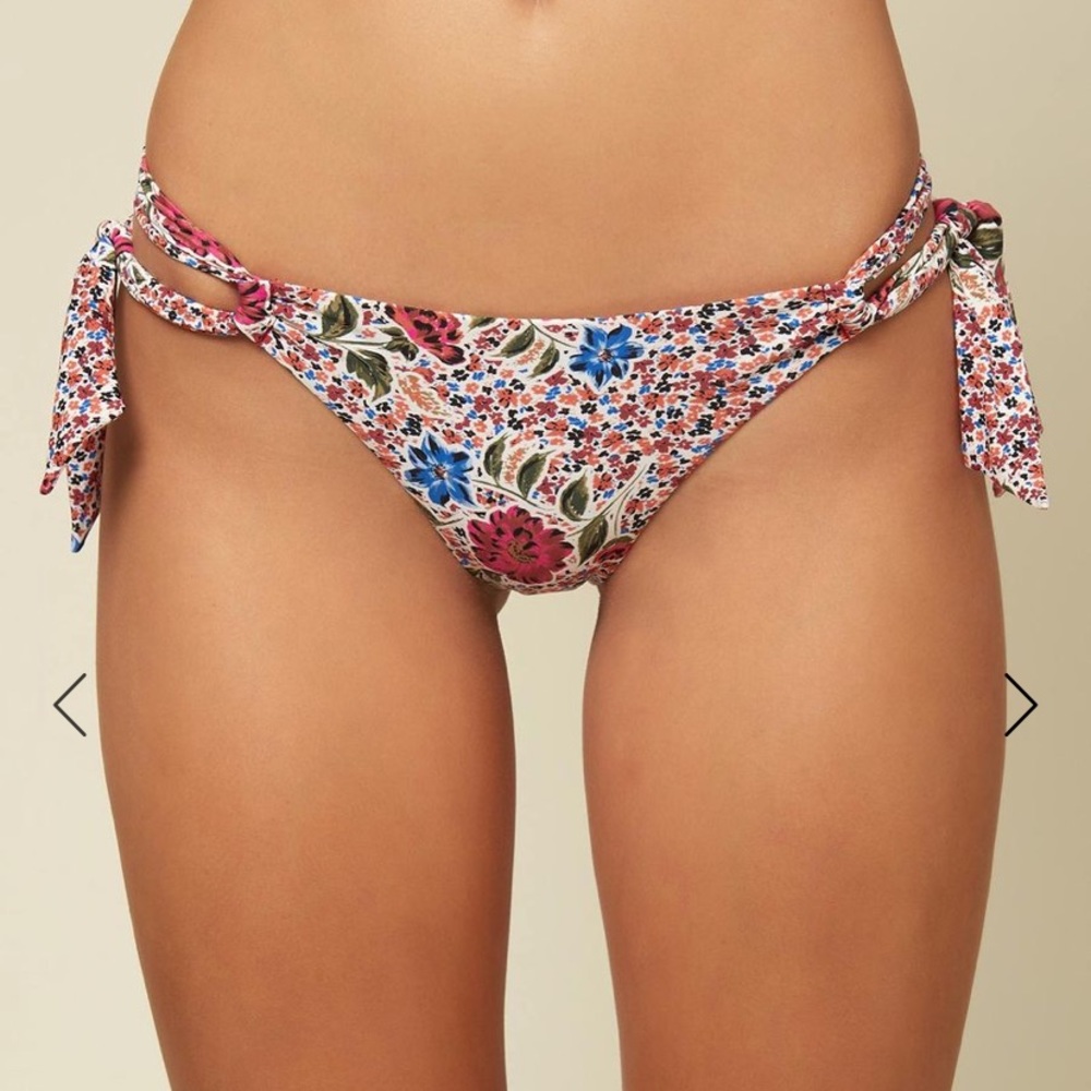 O’Neill Boquette floral double side tie bikini bottoms